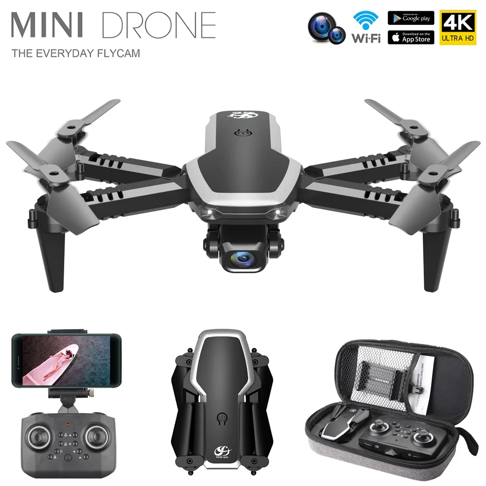 S171 Mini Drone 4K HD Camera Wifi FPV RC UAV Professional Aerial Photography Folding Quadcopter Remote Control Helicopter Toys | Игрушки и