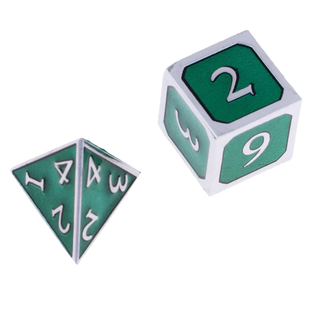Board Gaming Dices Set of 7 Dice Poly Polyhedral Dice D4 D6 D8 D10 D12 D20 for Role Cup Player 