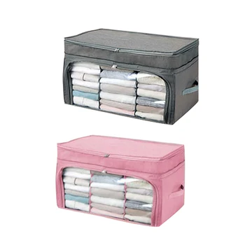 

Home Storage Box Bamboo Charcoal Visual Grey, Pink Clothing Storage Box