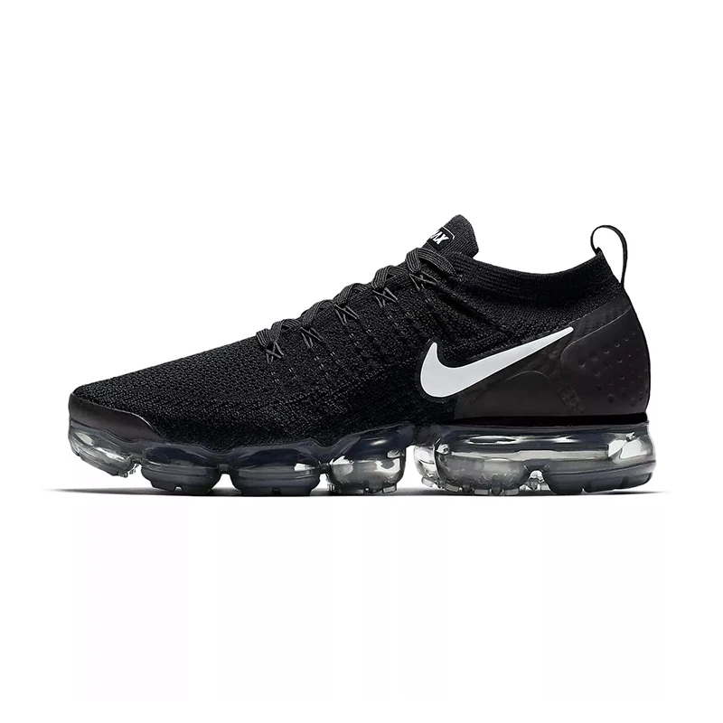 Оригинальные подлинные мужские кроссовки для бега от Nike Air Vapormax Flyknit 2,0, дышащие легкие кроссовки с амортизацией, 942842 - Цвет: 942842-001