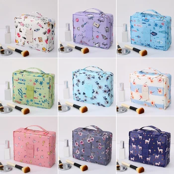 

Travel Make Up Bag Waterproof Cosmetic Women MakeUp Bag Organizer For Toiletries Portable Toiletry Kit High Quality Dropshipping
