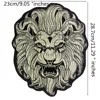 Gold Lion Patches Iron on Clothes Heat Transfers Sticker Jacket Back Decoration Badge ► Photo 3/4