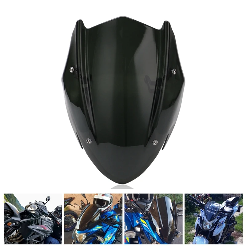 Для Suzuki GSX-S750 GSXS750 GSXS 750- ветровой экран лобовое стекло экран с кронштейном аксессуары для мотоциклов