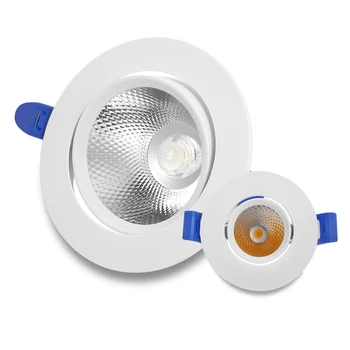 

24W Led Downlight Verstelbare Hoek 5W 7W 12W 18W Verzonken Plafondlamp AC190 ~ 240V Cob Spot Light Voor Home Decor