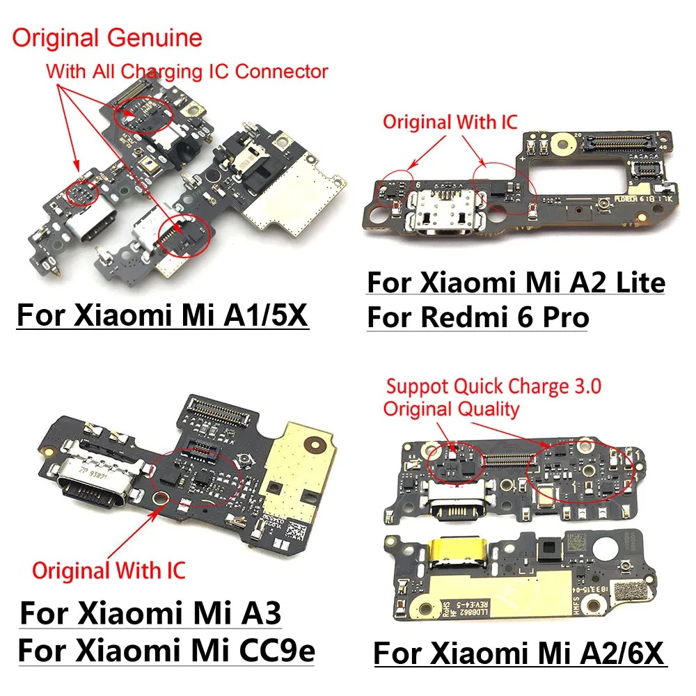 Оригинальный Для Xiaomi Mi A1 5X Mi5X USB зарядное устройство Порт док станция разъем плата