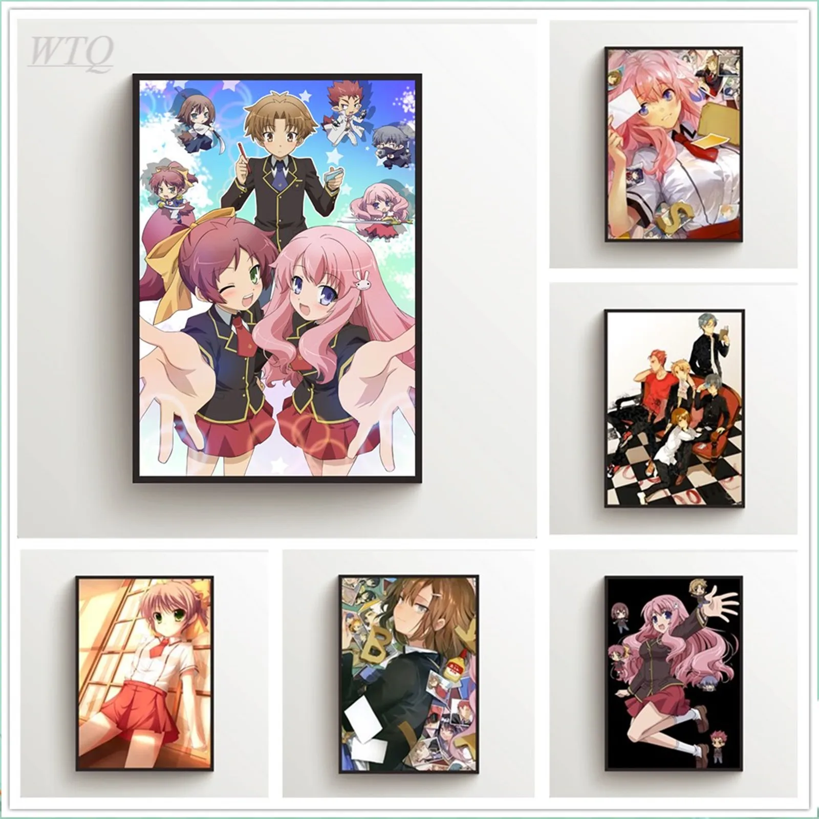 Baka To Test To Shokanju Anime Poster Poster Da Parete Pittura Su Tela Poster E Stampe Decorazione Da Parete Wall Art Picture Home Decor