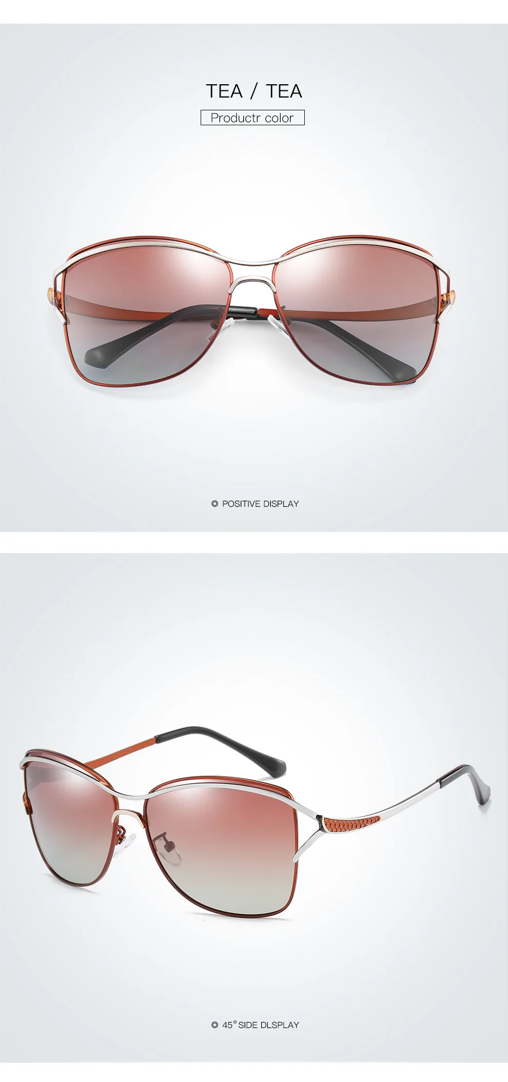 Поляризованные очки для вождения анти-УФ Квадратные ретро солнцезащитные очки козырек hd vision модные очки для женщин
