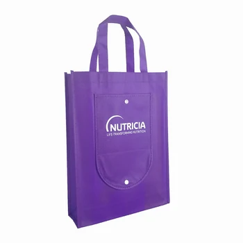 

Customized Personalized Non Woven Foldable Bag with Handles Your own Logo Printed Promotional Gift Bag Event Party Favors