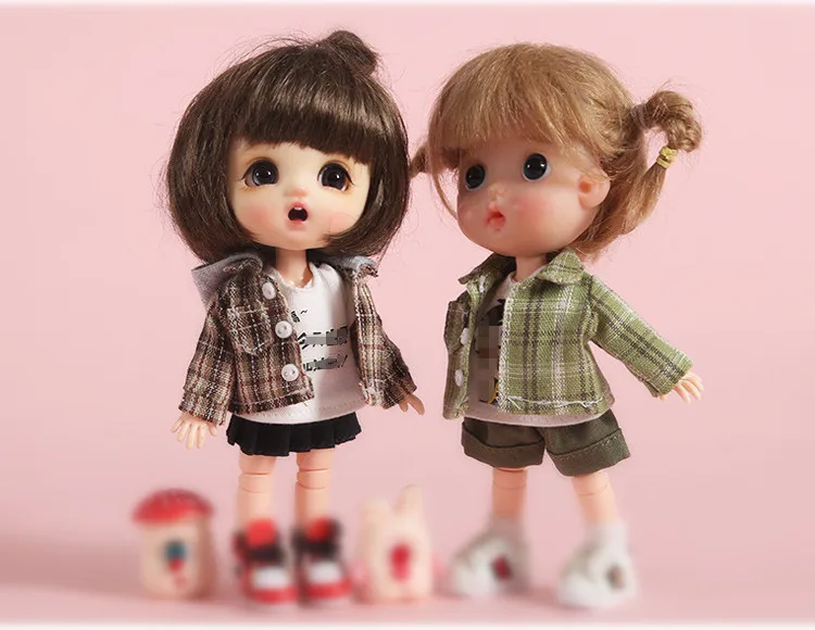 [1/12 кукла рубашка] OB11 Топ OB11 одежда(Fit Ob11, obitsu11, BJD12, 1/12 куклы