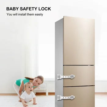 

5pcs Durable Small Child Baby Plastic Drawer Clasp Kid Safe Locks for Home
