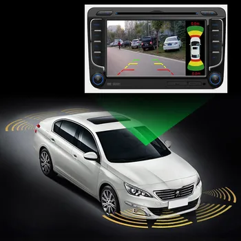 

OPS System Dynamic Parktronic Car Video visual Parking Sensors 8 system with Camera Front and Rear for car parking aid