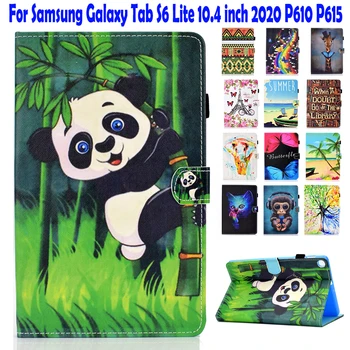 

Stand Cover for Samsung Galaxy Tab S6 Lite 10.4" 2020 P610 P615 Case SM-P610 SM-P615 10.4 inch Tablet Cases Cartoon Pattern