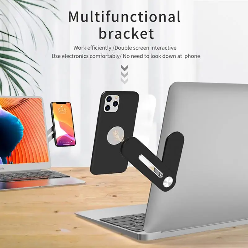 

Screen Support Holder Laptop Side Mount Clip Magnetic Connect Tablet Bracket Dual Monitor Display Clip Adjustable Stand Holder