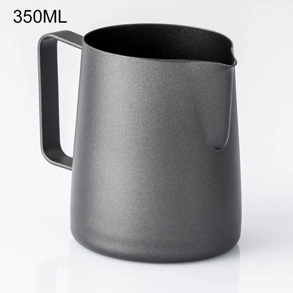 600 мл кувшин для молока из нержавеющей стали кувшин для вспенивания молока эспрессо кофе кувшин с Встроенный термометр для приготовления кофе - Цвет: Grey 350ml