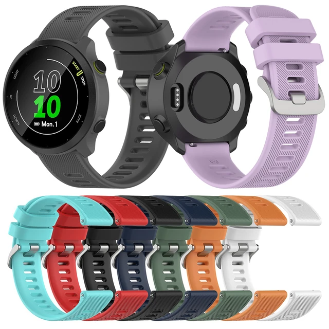 Pour Garmin Forerunner 158 20 mm Bracelet de montre en silicone