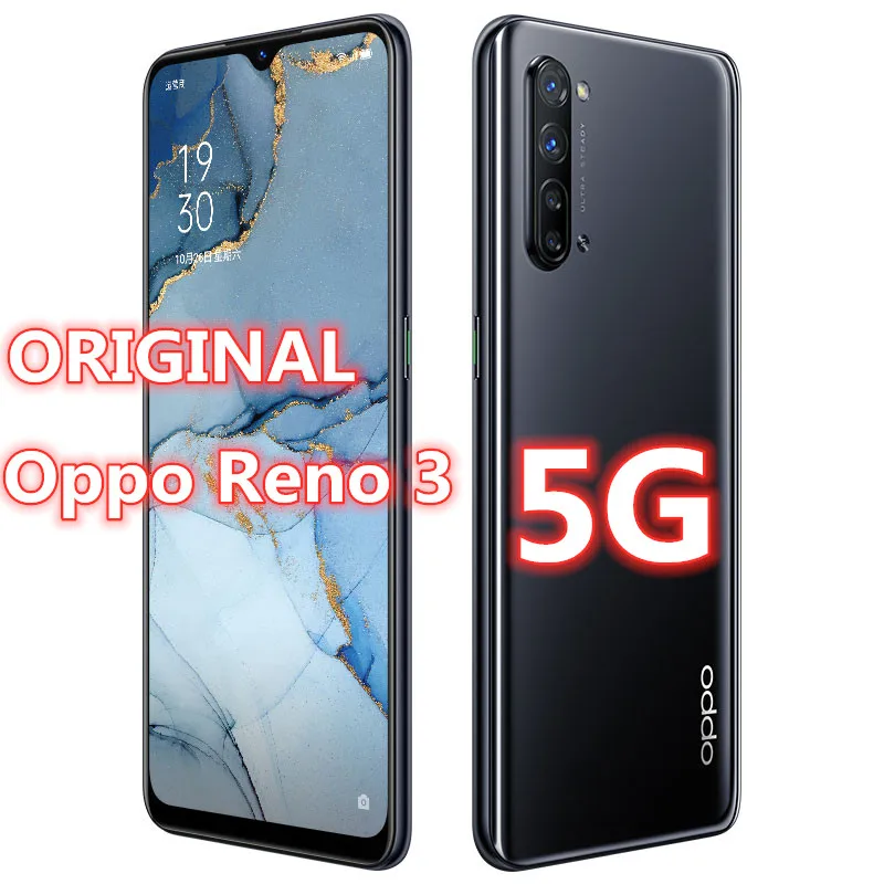 Смартфон Oppo Reno 3 телефон Android 9 0 AMOLED 6 4x128 12 Гб ОЗУ ПЗУ Мп + МП|Смартфоны| |