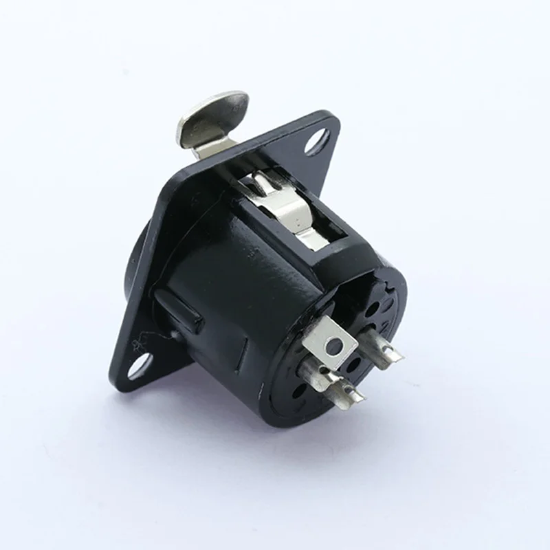Высококачественный разъем XLR с черным покрытием 3 контактный для крепления на