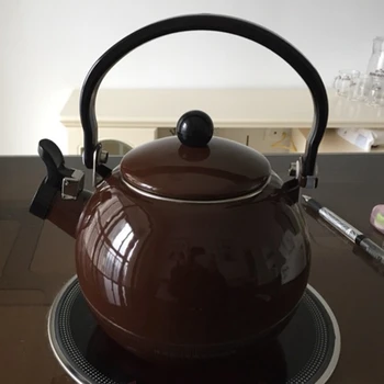 

Whistle Pot Thickening Of the Enamel Whistling Kettle Electromagnetic Furnace Enamel Ring Kettle