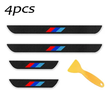 

Car Door Sill Protective Cover Sticker Parts For BMW 3 Series 2009-2012 E90 E91