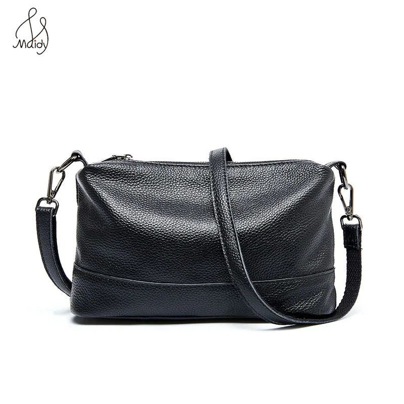 Benthill Bolso Piel Mujer - Bolso De Piel De Vacuno Mujer - Bandolera De Piel Auténtica Con Cremallera - Bandolera Vintage, Color:Marrón