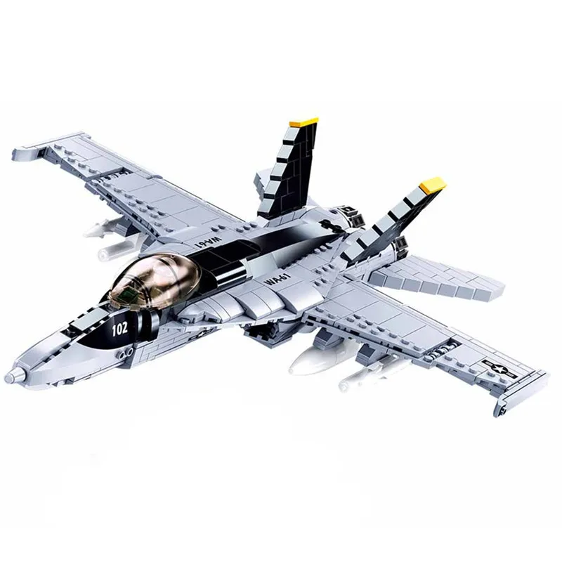 2020 World War 2 WW2 Army Military Soldier City Police SWAT F/A-18 Strike Fighter Model Building Blocks Bricks Kids Assemble toy | Игрушки и