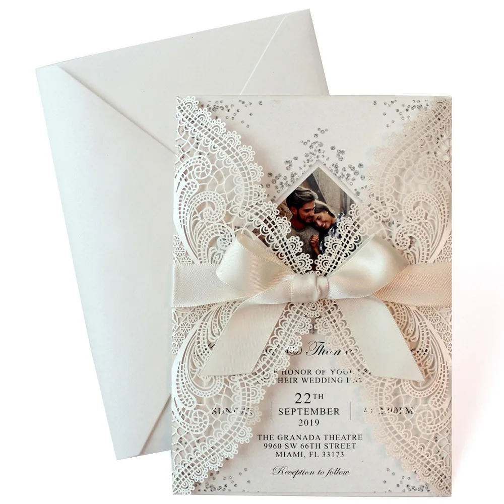 Laser Cut Wedding Invitations