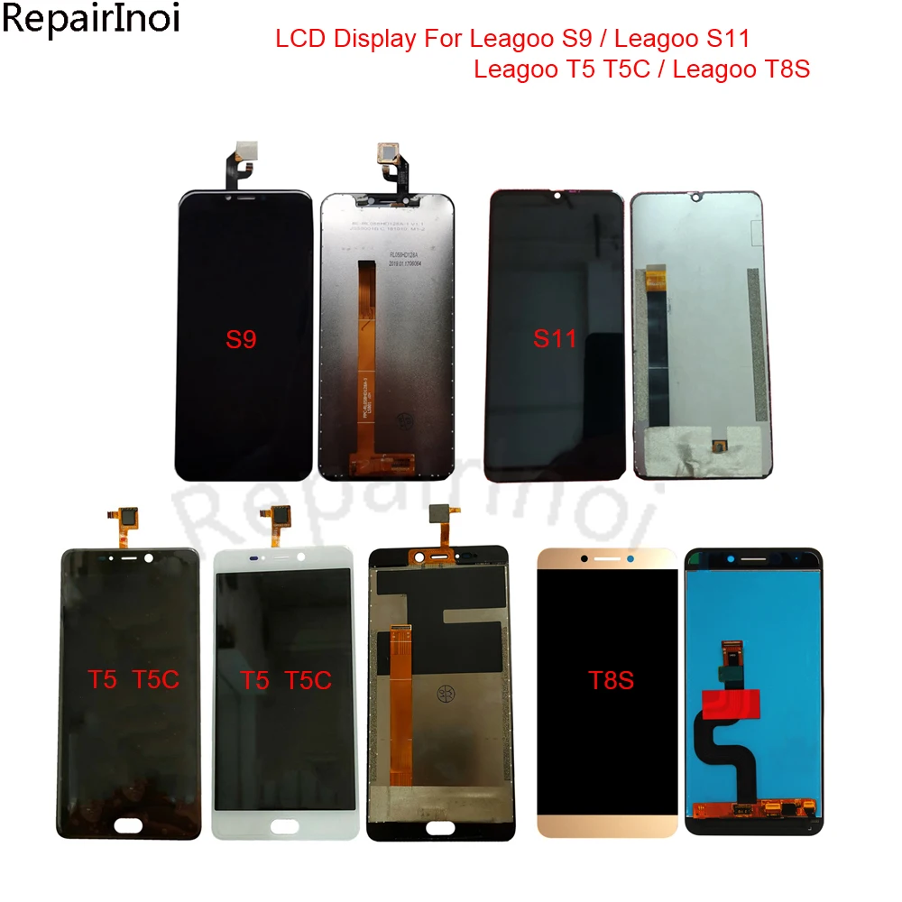 ЖК-дисплей с сенсорным экраном для Leagoo S9 S11 дигитайзер T5 T5C T8S в сборе запасная