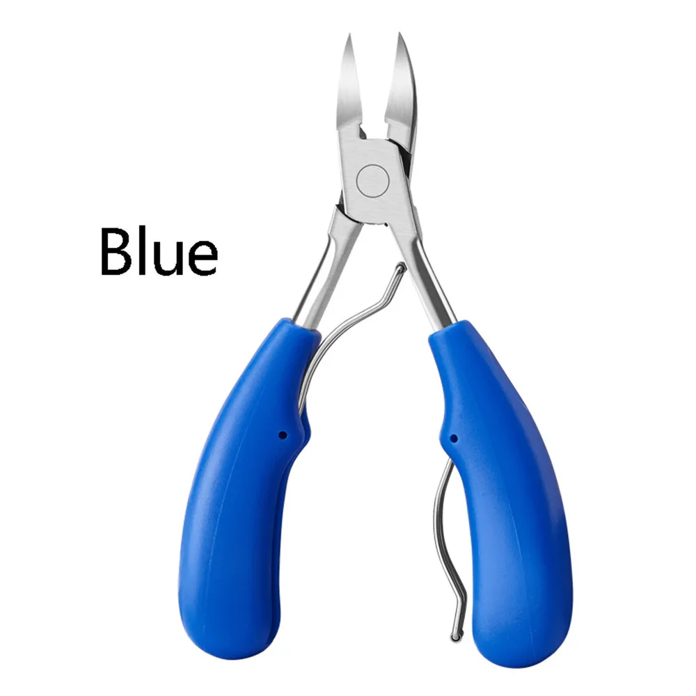 Новые ножницы для ногтей 1 шт. коррекция ногтей кусачки для стрижки кусачки для удаления грязи из мертвой кожи Podiatry уход педикюр инструмент - Цвет: Blue