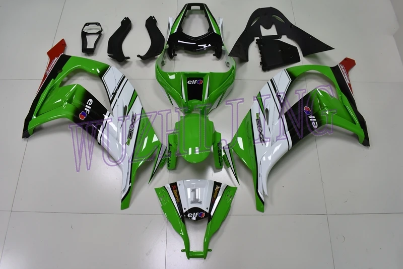 Комплект обтекателей для Kawasaki ZX10r Набор для всего тела ZX-10r 11 12 зеленая белая, голубая обшивка ZX 10r 2011