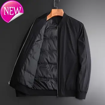 

coat with Mignlu, collar, coat and warm white duck, coat and coat