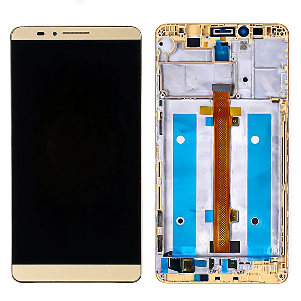 Для huawei Mate 7 ЖК-дисплей+ сенсорный экран дигитайзер сборка запасные части экран с рамкой для 6," huawei mate7 lcd