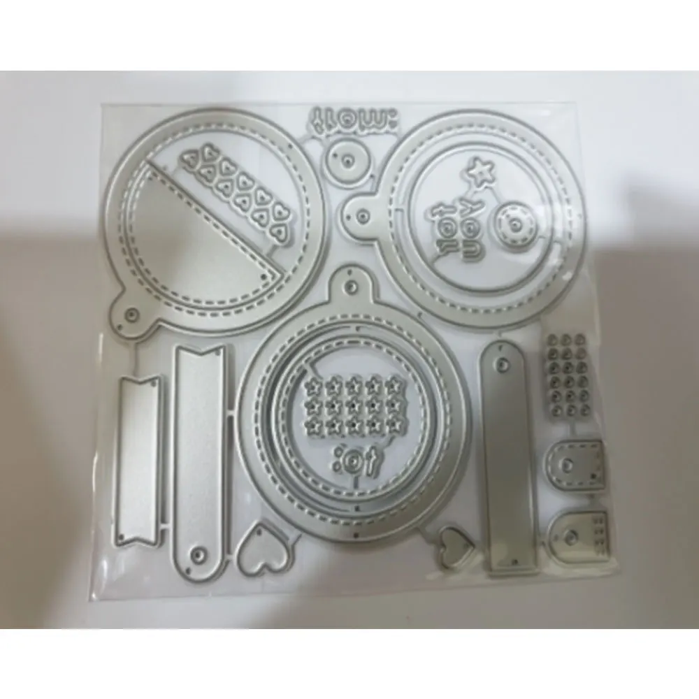 

Creative new Handicraft Metal Cutting Dies Christmas tags Scrapbook embossing Paper Craft Album Card Punch Knife