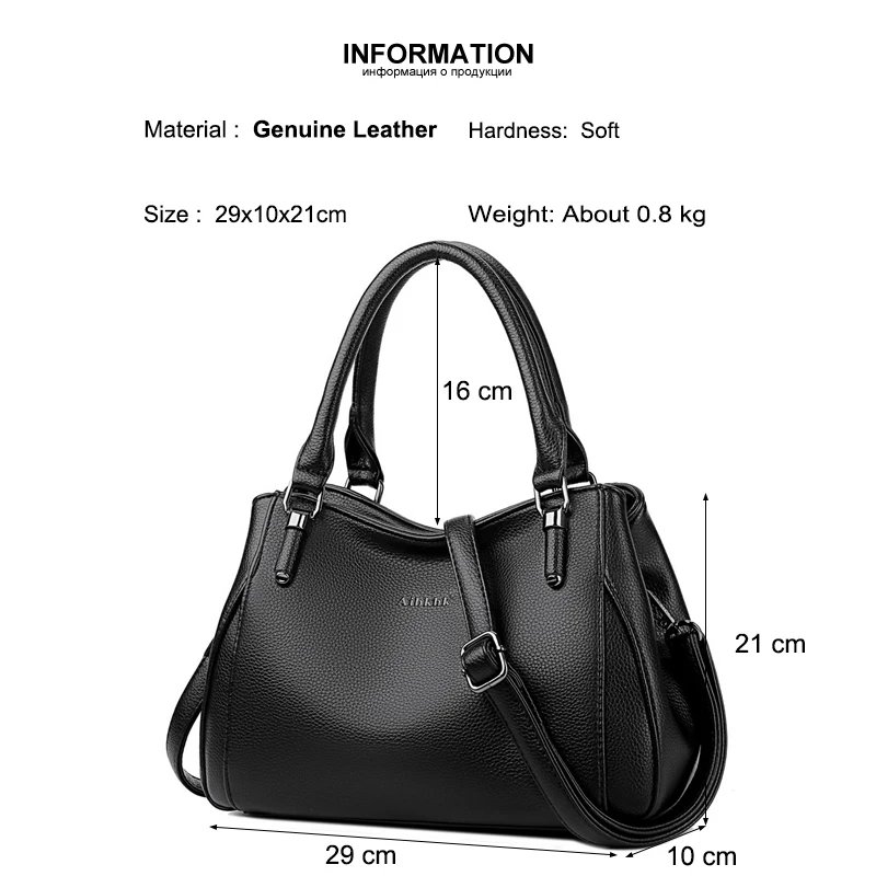 Kopen Lederen Luxe Handtassen Vrouwen Tassen Designer Vrouwen Natuurlijke Lederen Handtas Schoudertas voor Vrouwen 2019 Dames Handtassen