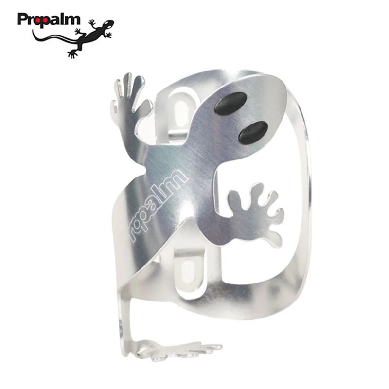 Открытый Электрический велосипед Gecko-shape бутылка клетка держатель 1* бутылка клетка+ 2* винты+ 1* гаечный ключ - Цвет: Silver