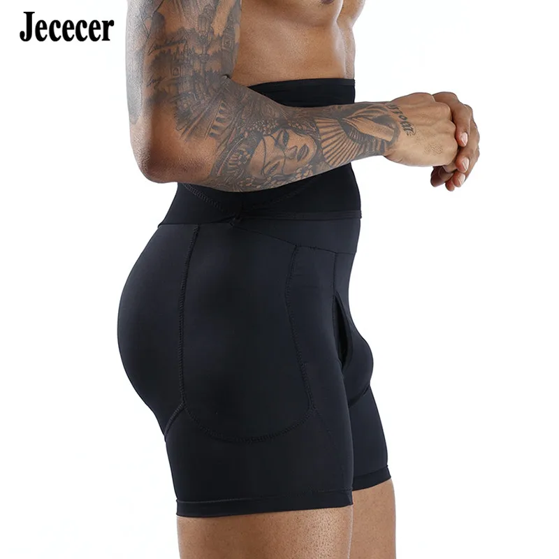 Aismz fitness emagrecimento barriga coxa shapewear cintura acolchoada cueca masculina bunda