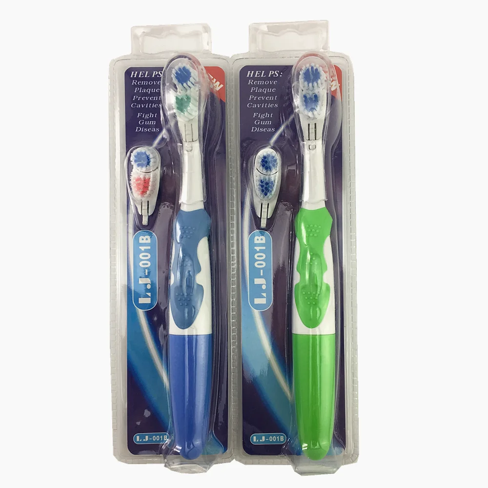Electric toothbrush with 2 pcs toothbrush heads + 4734 Cross bristled electric toothbrush head Electric toothbrush with 2 pcs toothbrush heads + 4734 Cross bristled electric toothbrush head