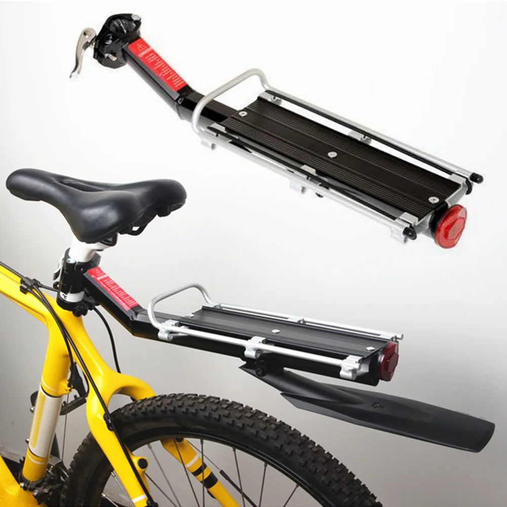 Bicycle Tailstock Bike Rear Seat Frame Carrier Luggage Rack Shelf Aluminum 25Kg