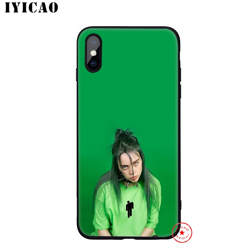 IYICAO Billie Eilish мягкий чехол для телефона iPhone 11 Pro XR X XS Max 6 6S 7 8 Plus 5 5S SE силиконовый TPU 7 Plus - Color: 5