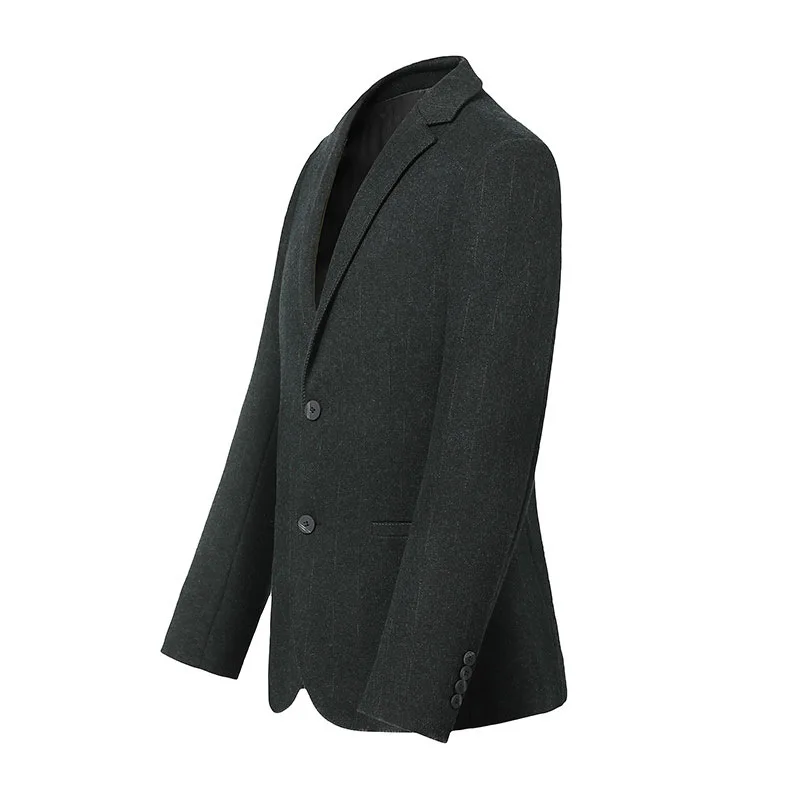 Europe Men Solid Line Blazers Wool Regular Full Sleeve Blazer Jacket Smart Casual Business Suit Male Fashion Slim Fit Coat Green Europe Men Solid Line Blazers Wool Regular Full Sleeve Blazer Jacket Smart Casual Business Suit Male Fashion Slim Fit Coat Green