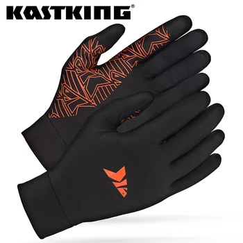 KastKing Morning Frost Liner rękawice rękawica do ekranów dotykowych wkładki dla mężczyzn i kobiet idealne do wędkowania pod lodem bieganie jazda na rowerze polowanie tanie i dobre opinie CN (pochodzenie) Anti-Slip Z pełnym palcem 90 Polyester 10 Elastane