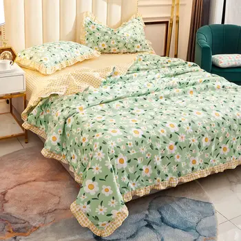 

Papa&Mima Thin Quilt (or Sheet Pillowcase ) Throws Blanket Linen Bedding Set