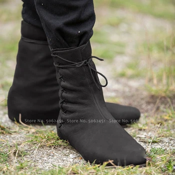 women vintage medieval boots retro cosplay high martin boots