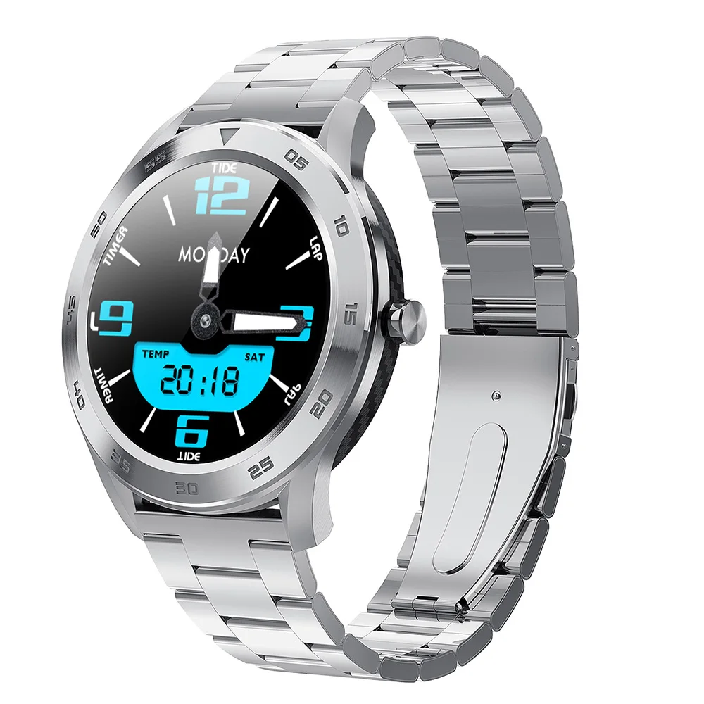 D98 бизнес Смарт часы человек IP67 1,3 ''ECG обнаружения Сменные циферблаты Smartwatch часы монитор сердечного ритма браслет
