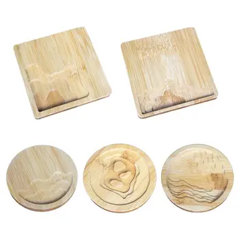 

UV Resin AB Glue Wood Tray Wooden Cup Pad DIY Epoxy Coaster Crafts Making Accessories