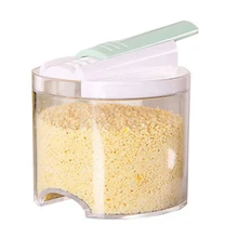 5 шт./компл. Кухня Органайзер прозрачный приправы банки Кухня Cylindra специй бутылки для специй перец коробка-шейкер