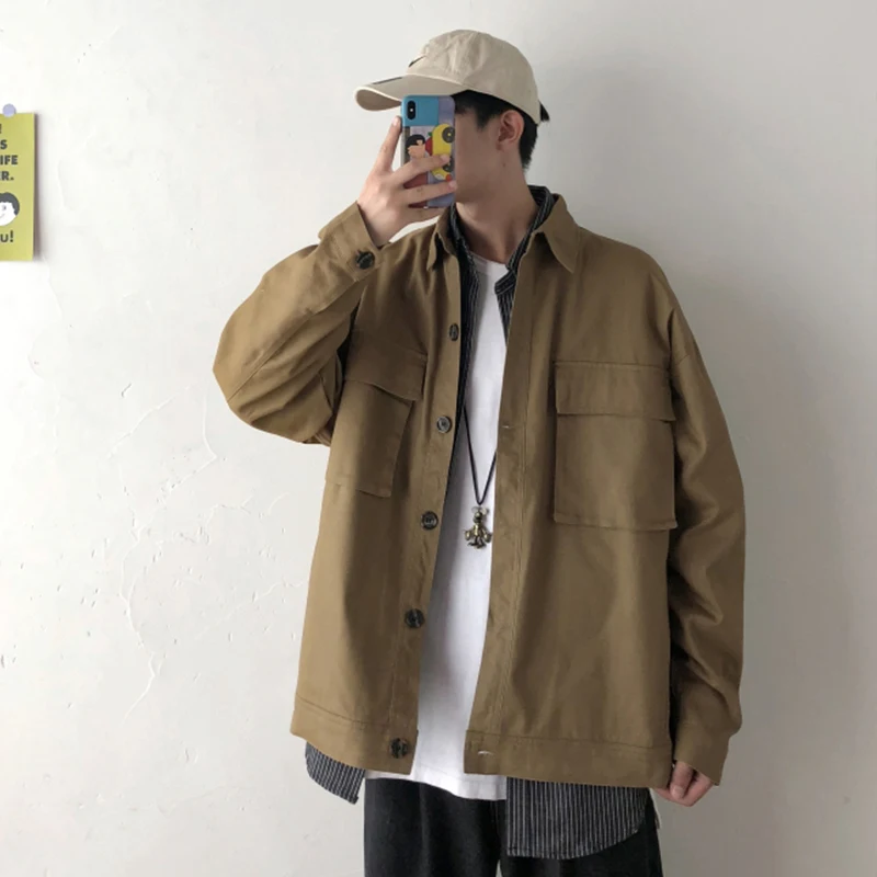 

Privathinker Men Spring Black Casual Jackets 2020 Mens Hip Hop Fashion Loose Jacket Clothes Male Street-style Coats Oversized