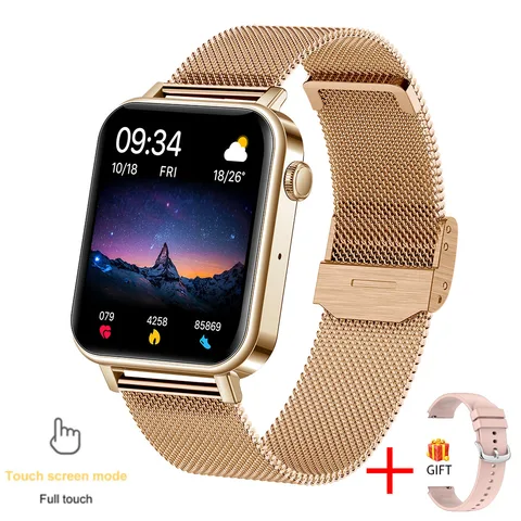 Fashion Slim Smart Watch Women Bluetooth Call Smartwatch Music Heart Rate Sport Fitness Bracelet Wristwatch For Android IOS