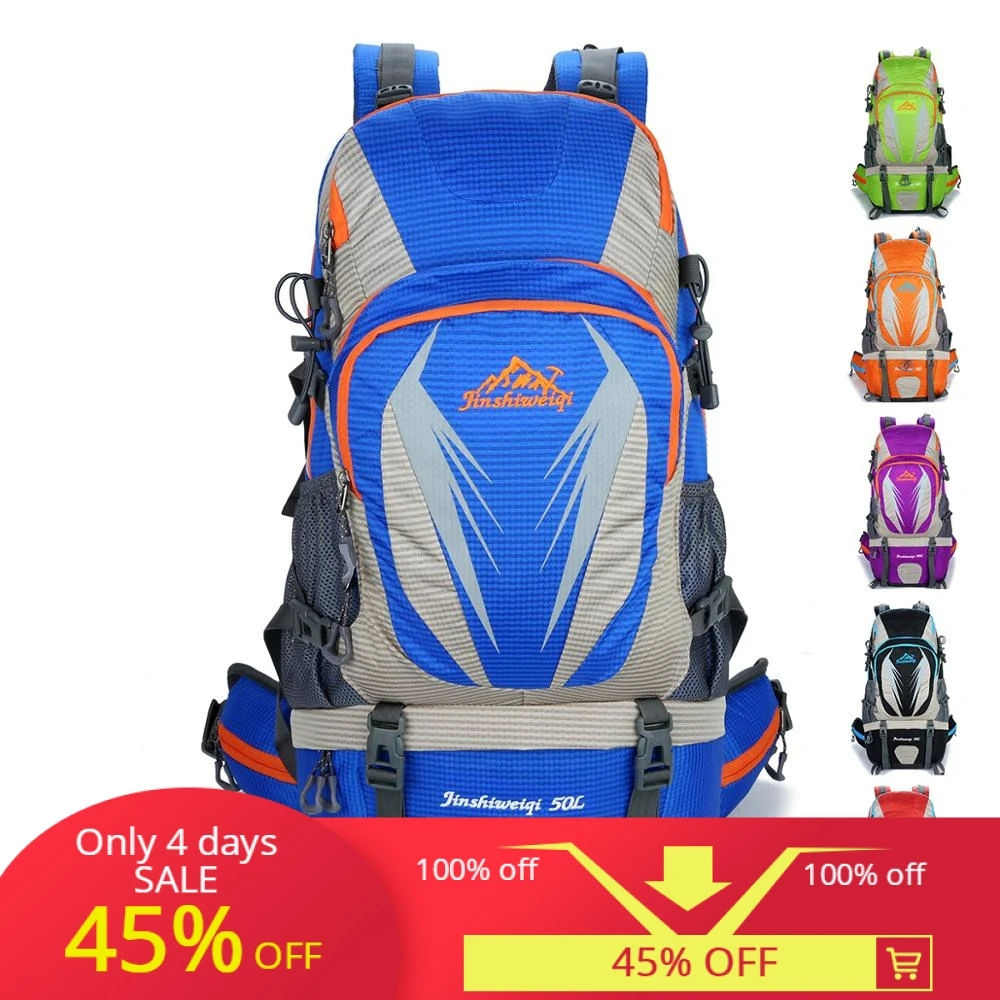 50L mochila туристический рюкзак мочила для похода туризма рюкзаки путешествия Горный рюкзак Водонепроницаемый треккинг Кемпинг туристический b