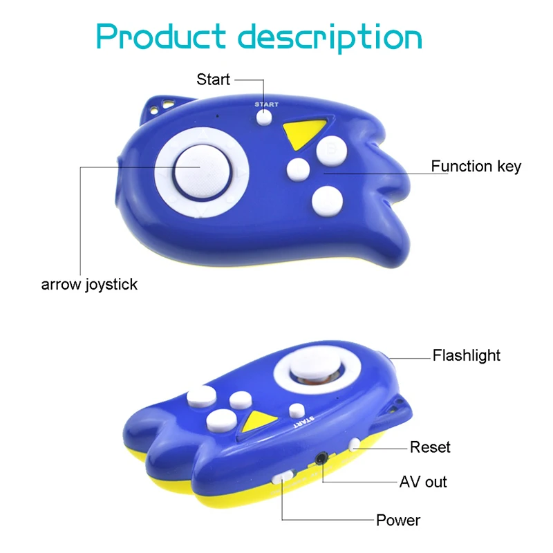 Data Forg 8 bit Video Game Console Handheld Game Players Build In 89 Classic Games Support TV Output Plug Best Gift for Kids