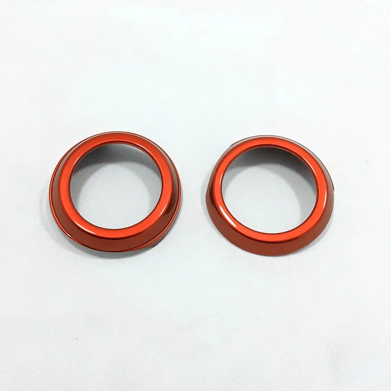 

ABS Plastic Red For Toyota RAV4 2016 2017 Car left and right air outlet Cover Trim Decoration interior moulding accessories 2pcs